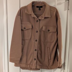 Forever 21 Camel Button-Up Jacket